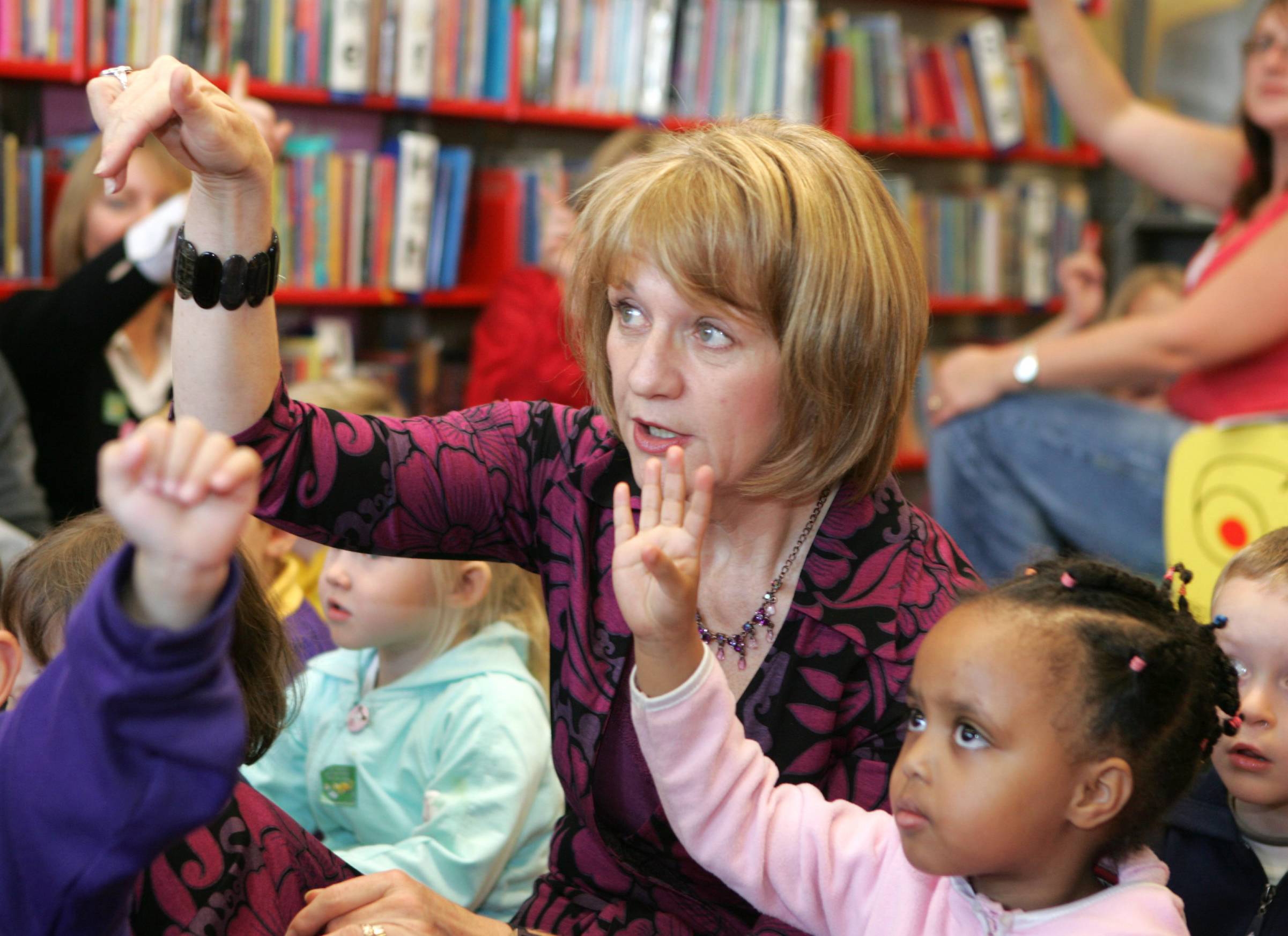 Bookstart event at Woodsend Library, Davyhulme